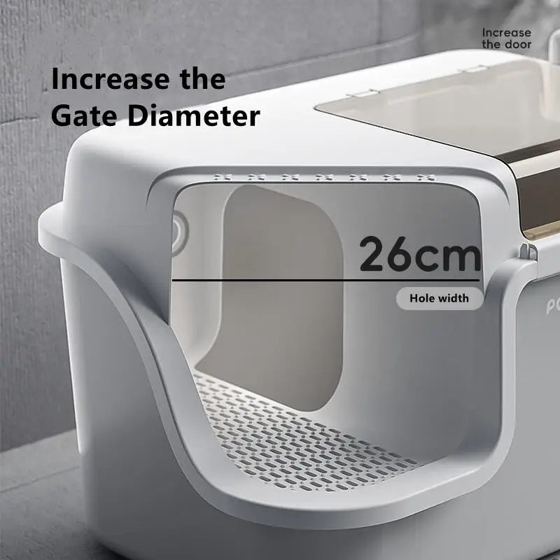 Large Cat Litter Boxes Corridor