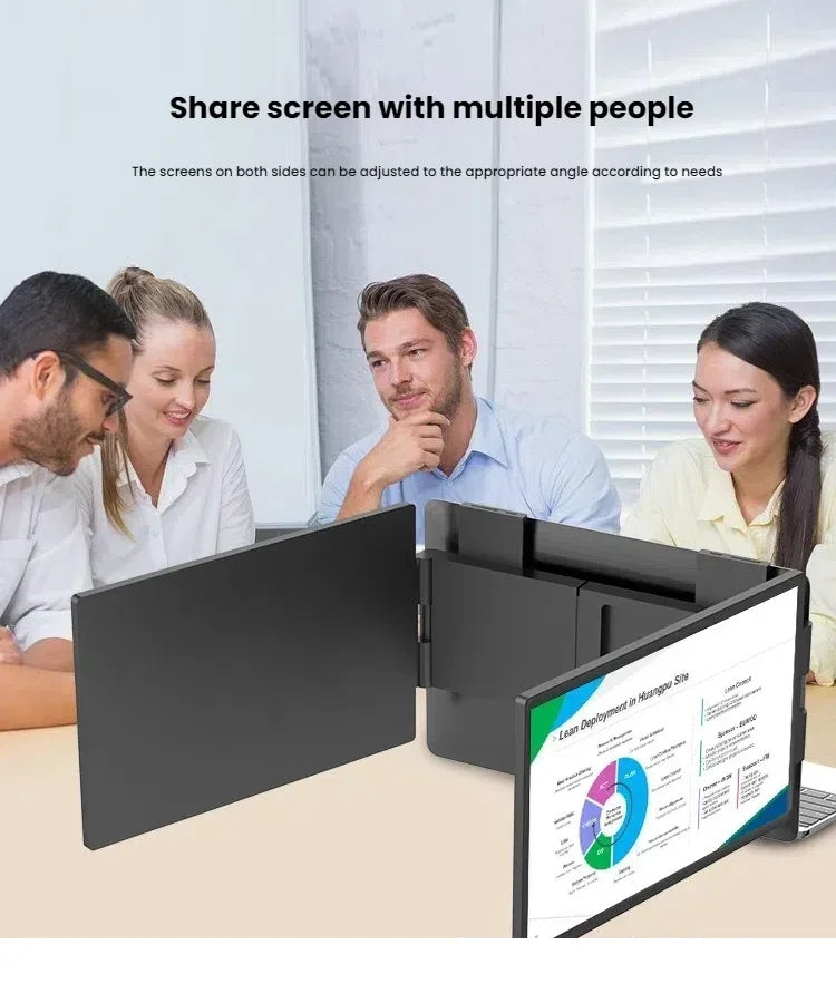 14-Inch Dual Screen Laptop Extender – FHD IPS | Plug & Play