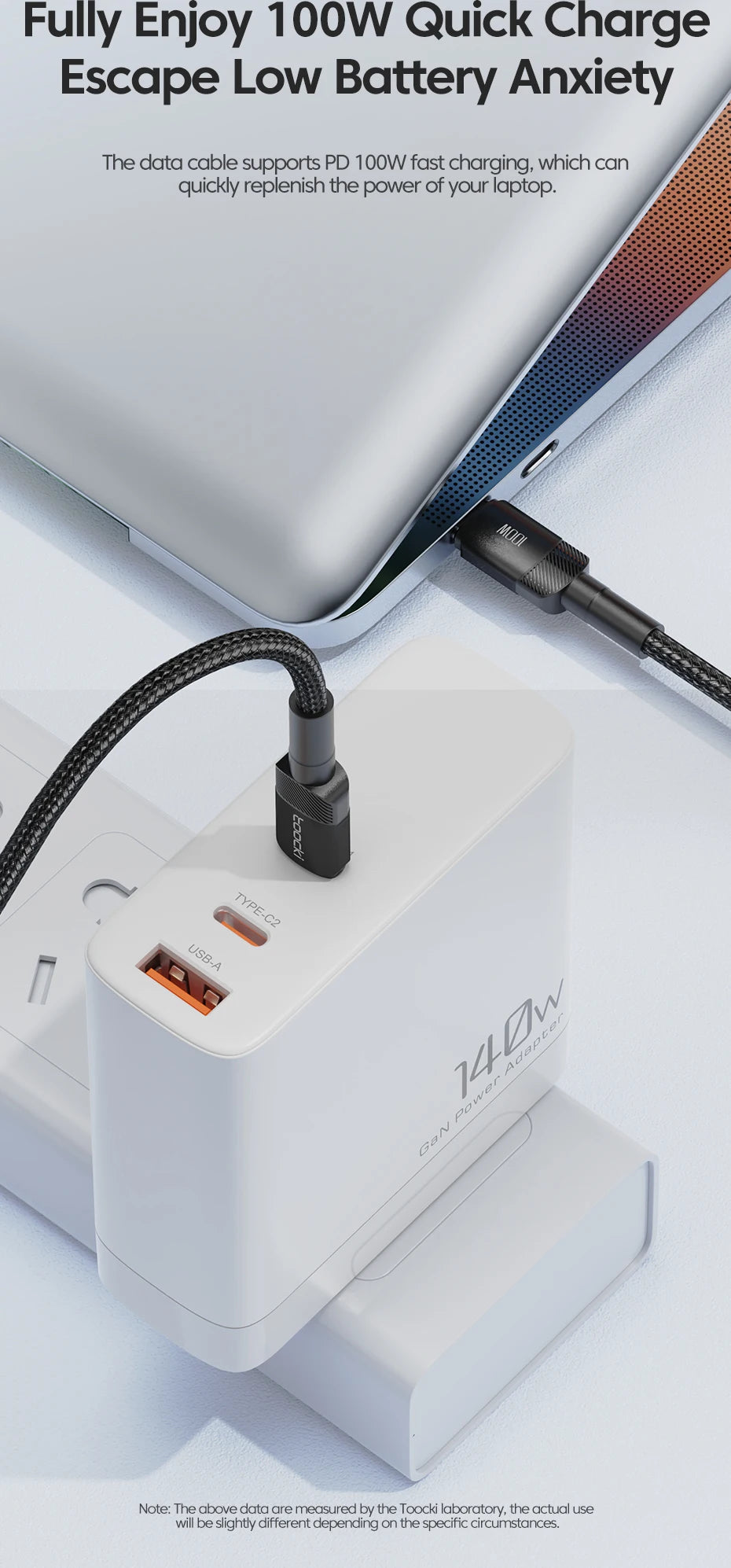 Smart Fast-Charge USB-C Cable with E-Marker Chip