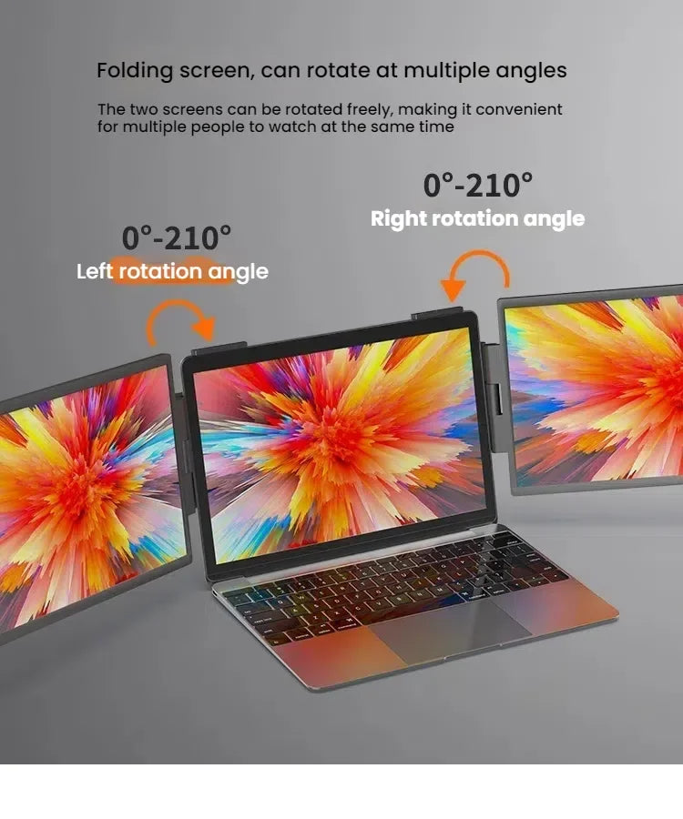 14-Inch Dual Screen Laptop Extender – FHD IPS | Plug & Play
