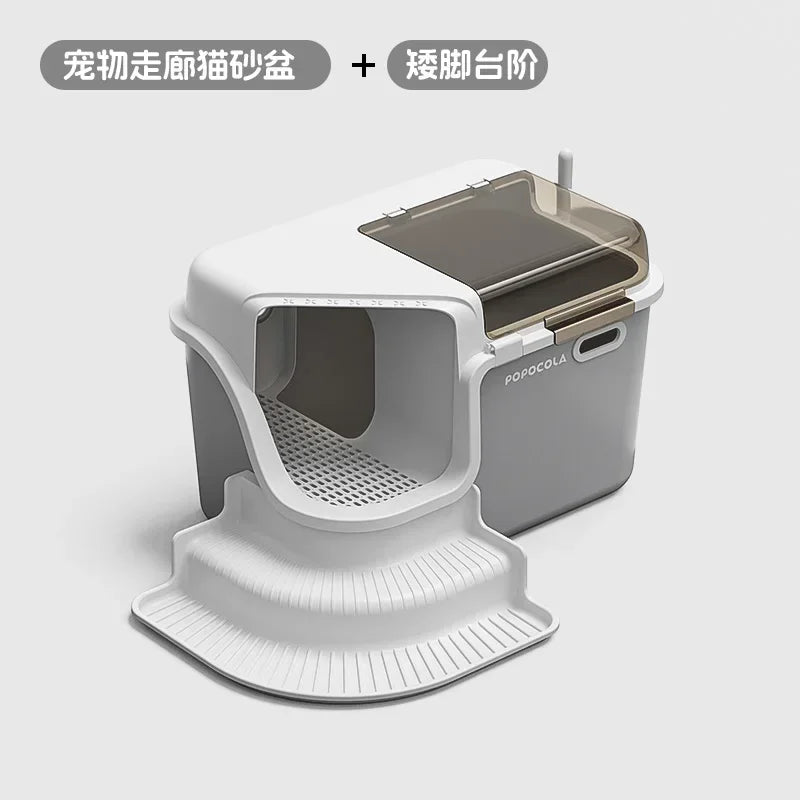 Large Cat Litter Boxes Corridor