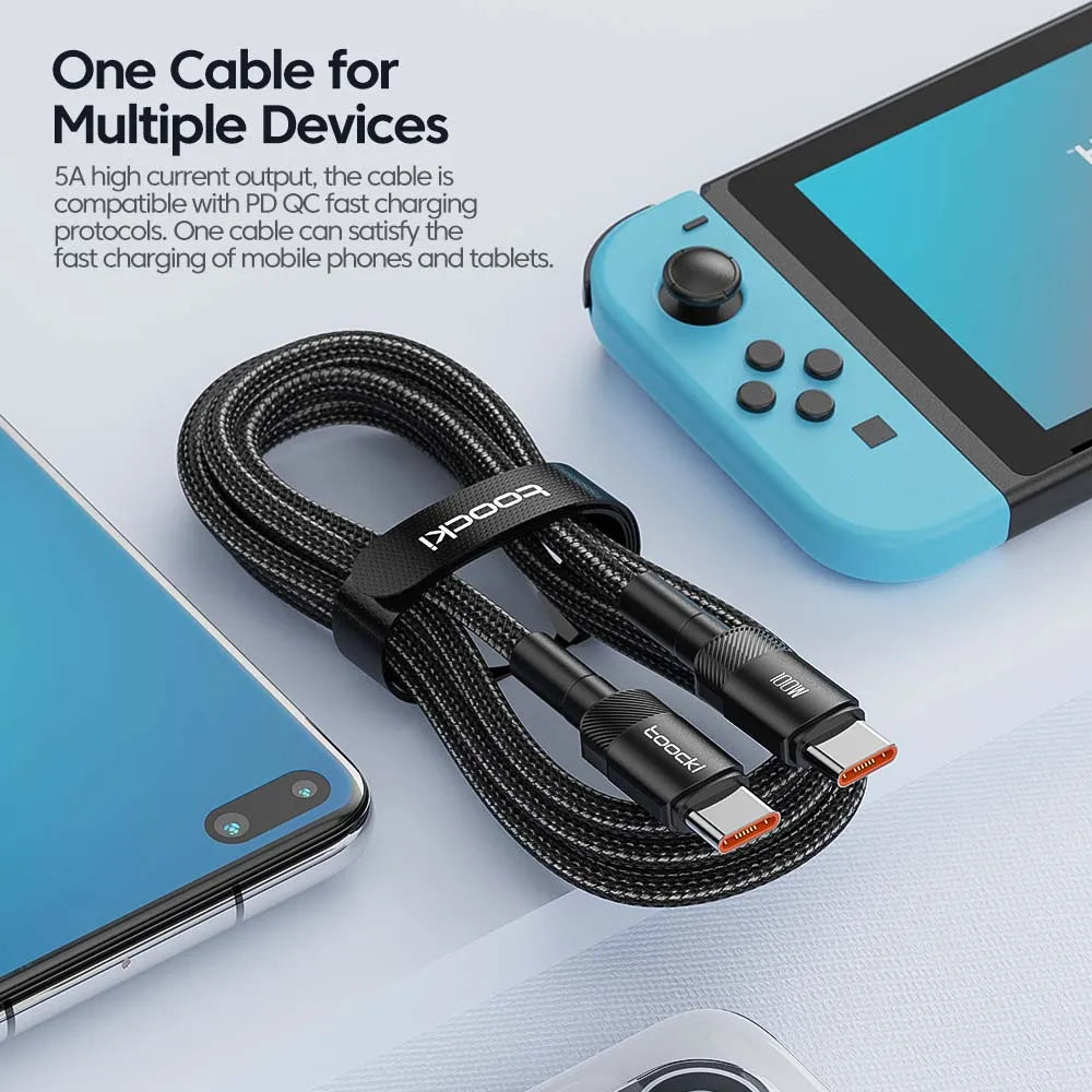 Smart Fast-Charge USB-C Cable with E-Marker Chip