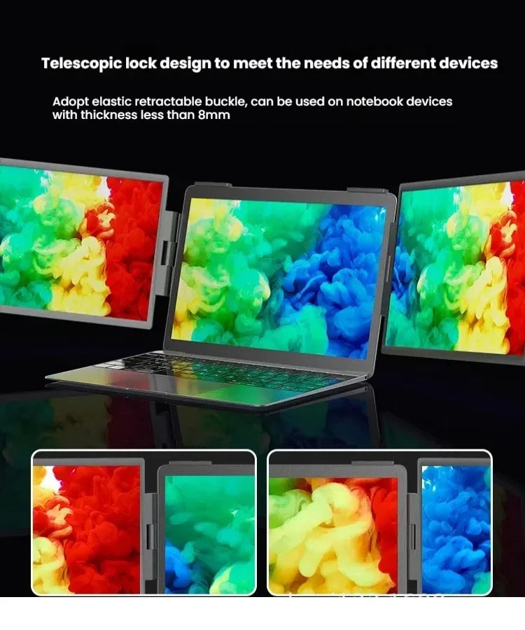 14-Inch Dual Screen Laptop Extender – FHD IPS | Plug & Play