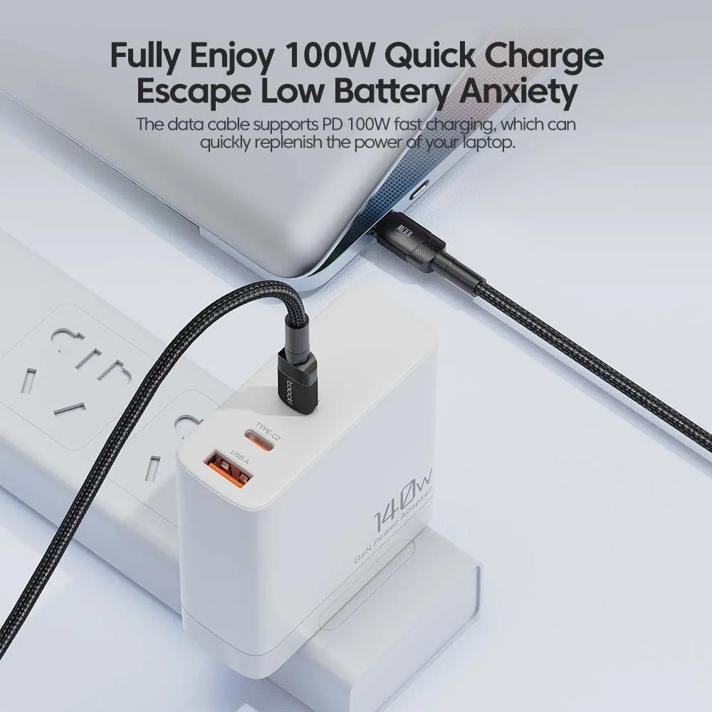 Smart Fast-Charge USB-C Cable with E-Marker Chip