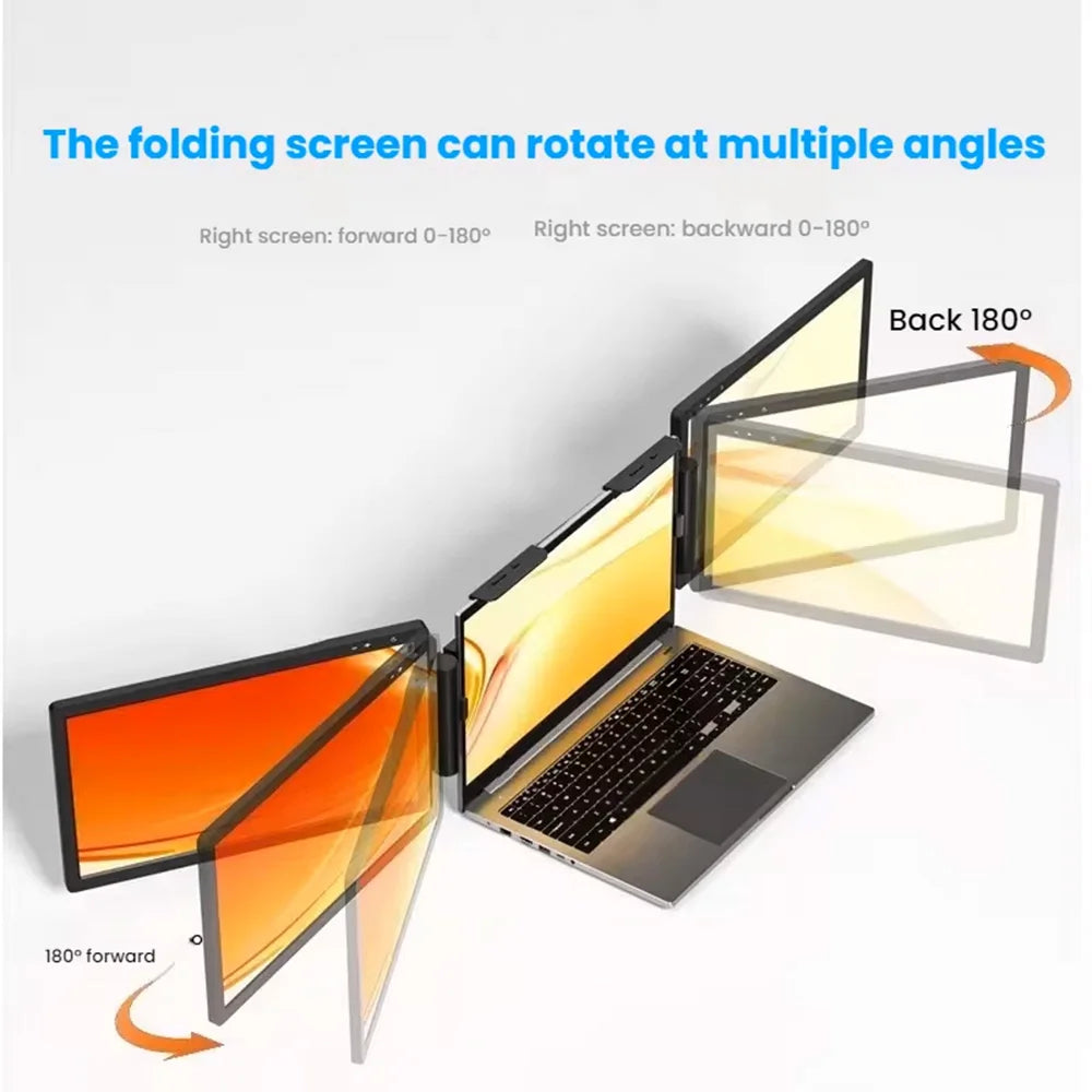14-Inch Dual Screen Laptop Extender – FHD IPS | Plug & Play