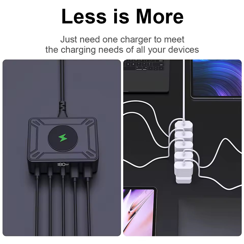 6 in 1 Desktop Charger Type-C