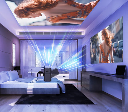 4K Android 11 Portable Projector with Native 1080P