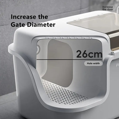 Large Cat Litter Boxes Corridor