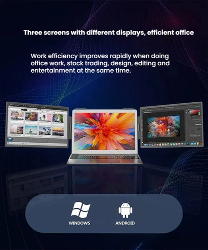 14-Inch Dual Screen Laptop Extender – FHD IPS | Plug & Play