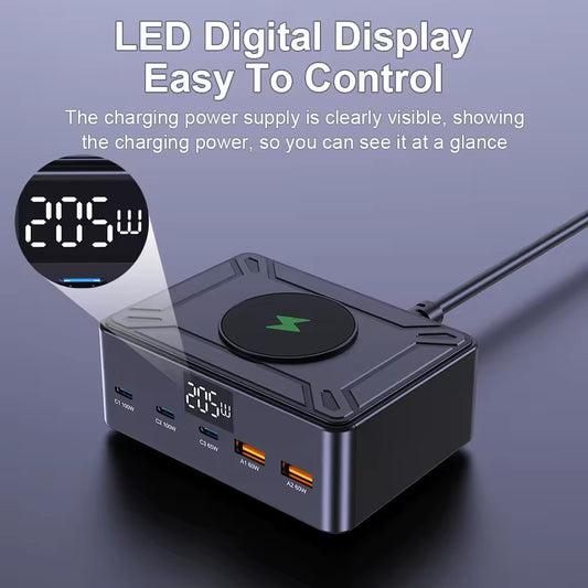 6 in 1 Desktop Charger Type-C