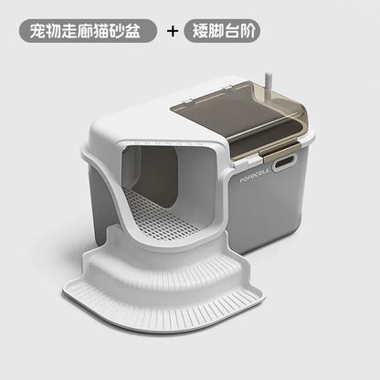 Large Cat Litter Boxes Corridor