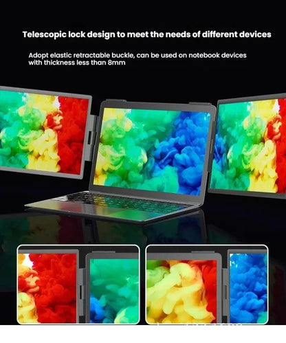 14-Inch Dual Screen Laptop Extender – FHD IPS | Plug & Play