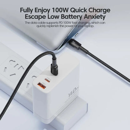 Smart Fast-Charge USB-C Cable with E-Marker Chip