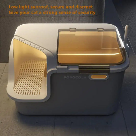 Large Cat Litter Boxes Corridor