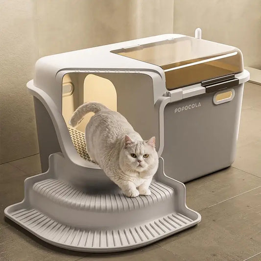 Large Cat Litter Boxes Corridor